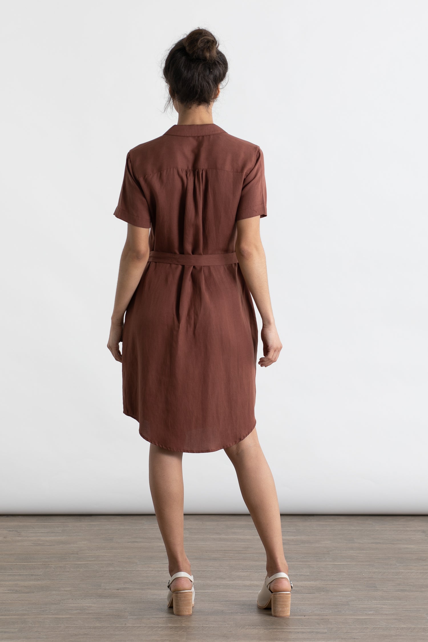 Sofia Shirt Dress / Copper