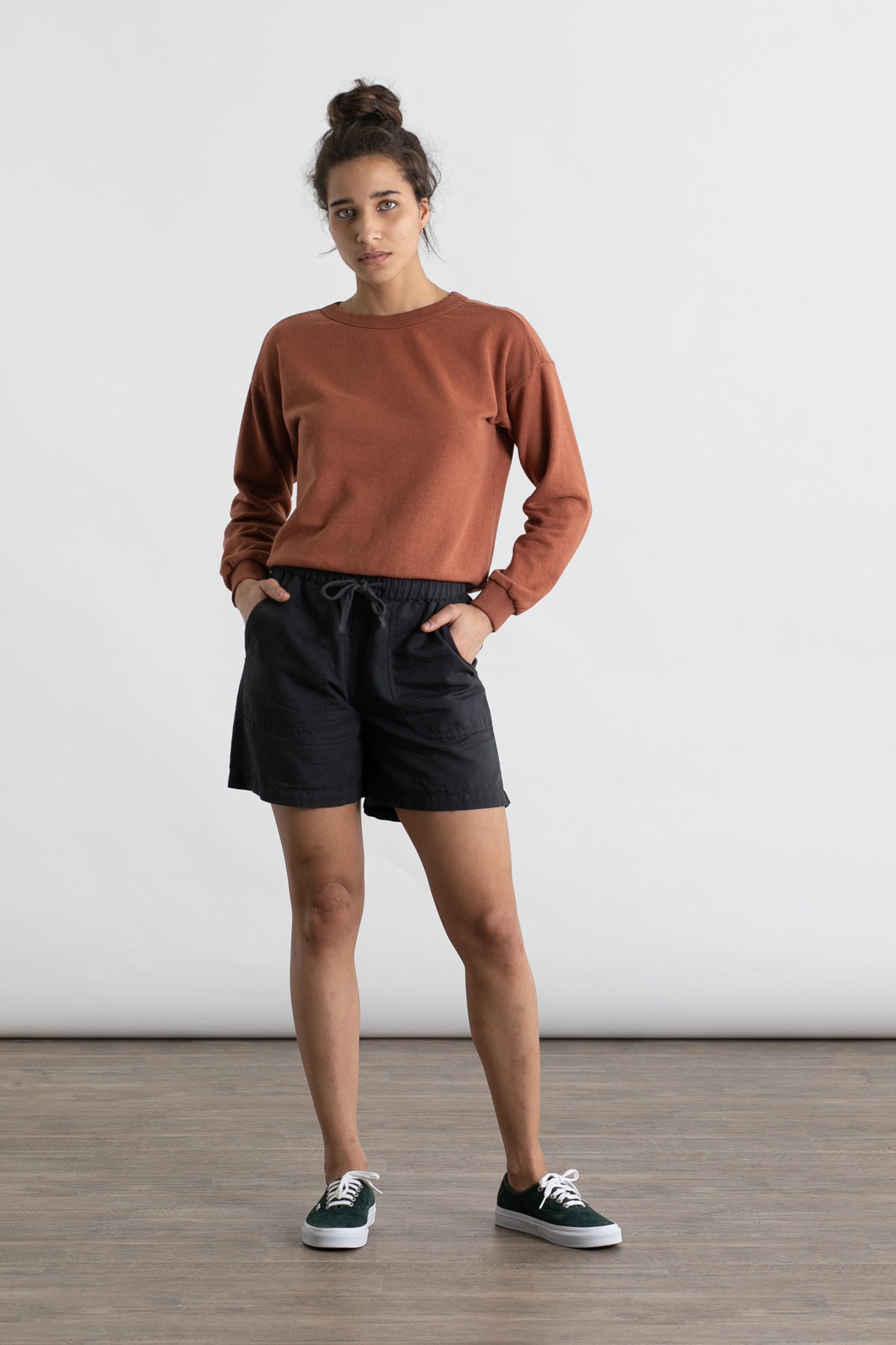 Jungmaven Yakama Cropped Sweatshirt / Terracotta