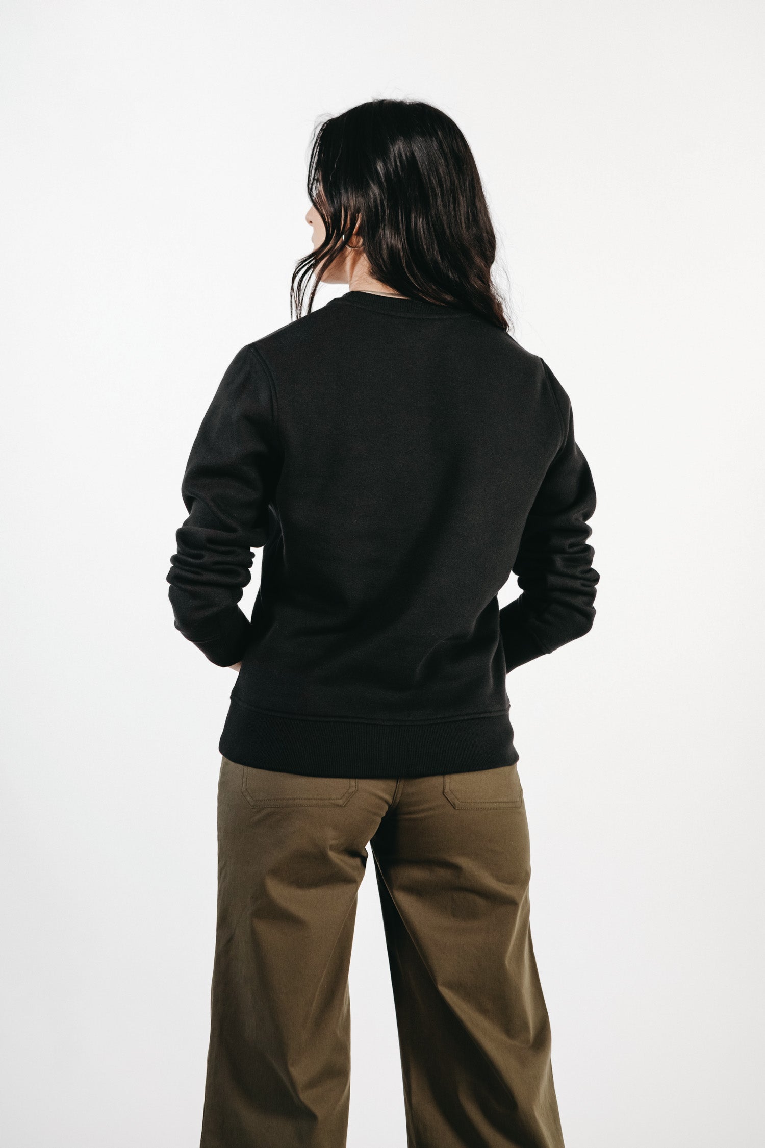 Linnton Crew Sweatshirt / Black.