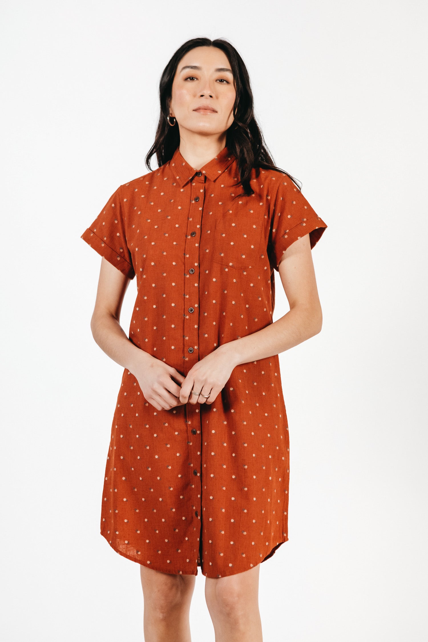 Loren Shirt Dress / Fil-Coupé Dots