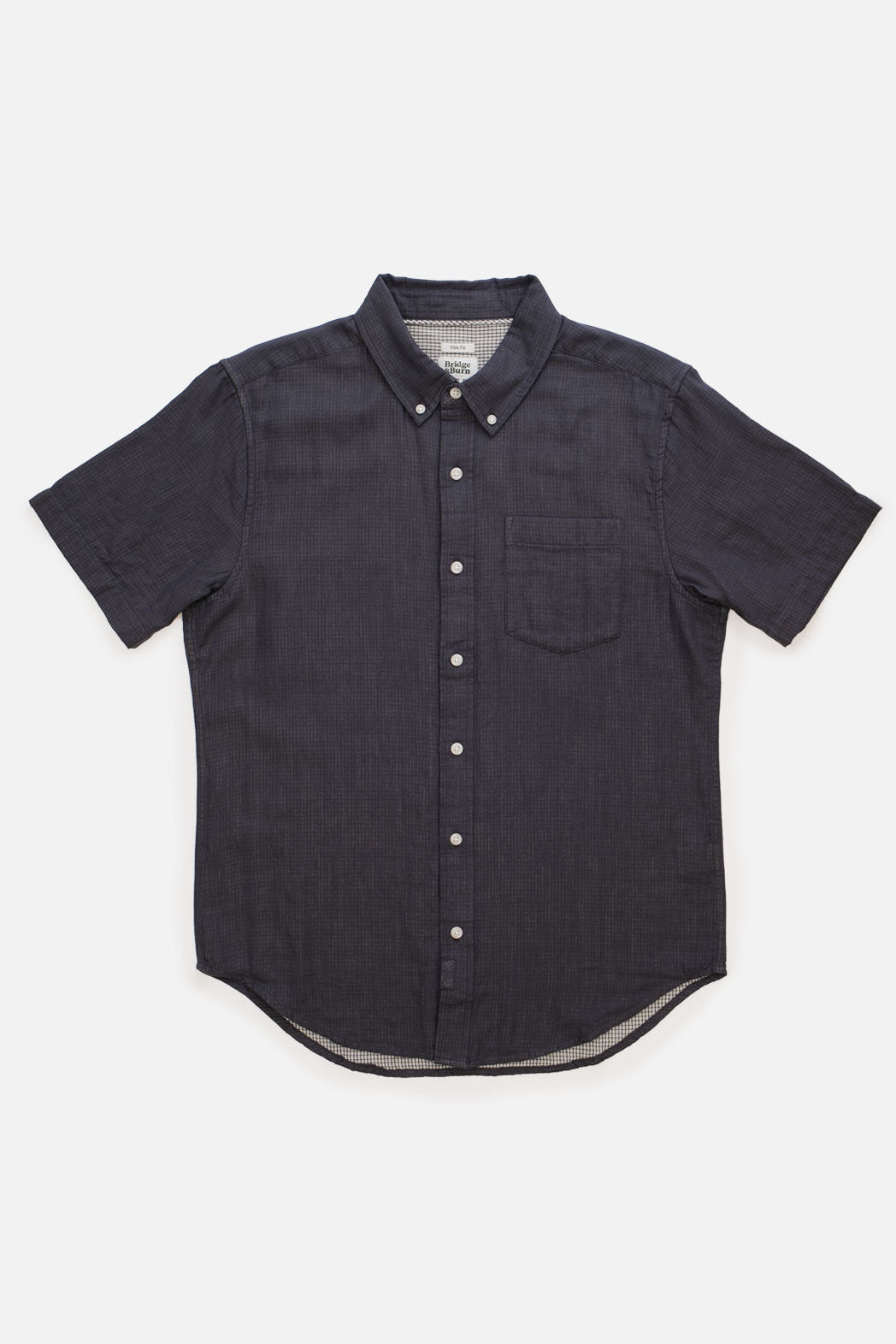 Jordan Slim Shirt / Charcoal Doublecloth