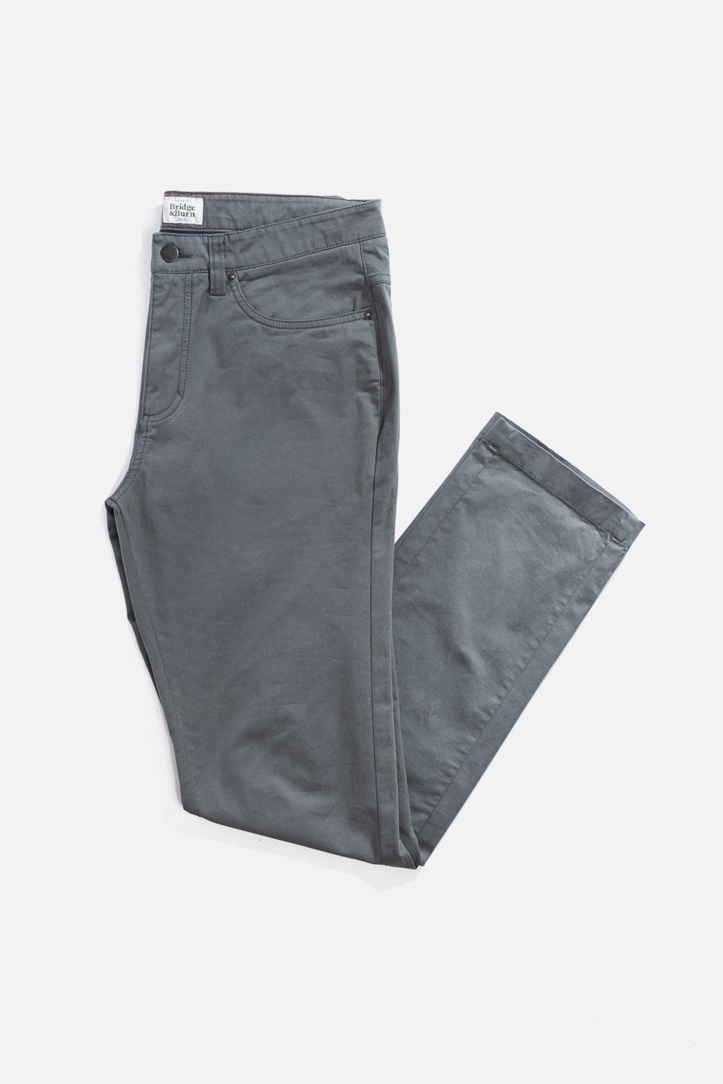 Men's Slim Fit Organic Cotton Pant Storm Slate Blue