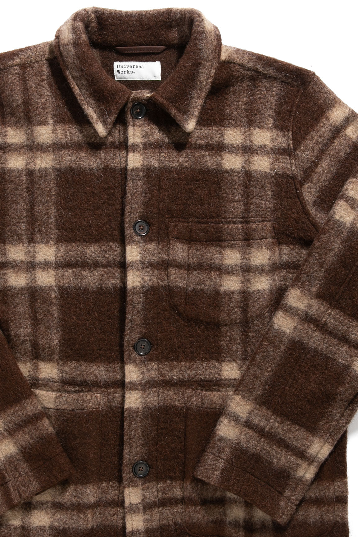 Universal Works Field Jacket Soft Wool Fleece / Brown
