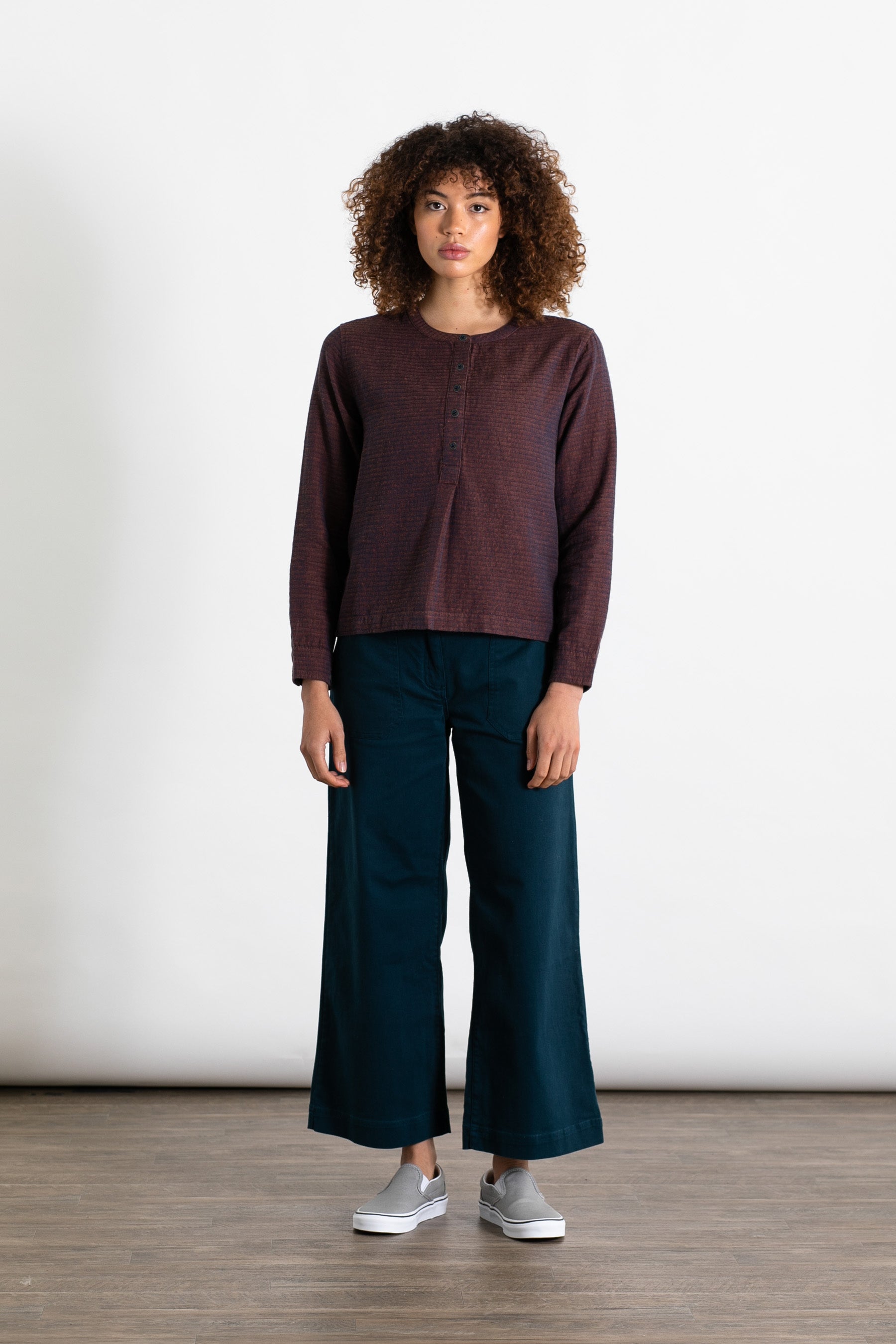 Maren Pullover / Subtle Stripe