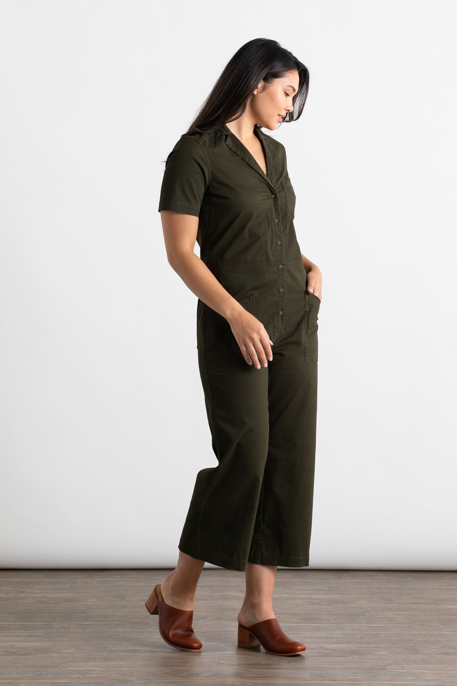 Lou Utility Jumpsuit / Olive