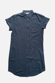 Loren Shirt Dress / Navy Chevron