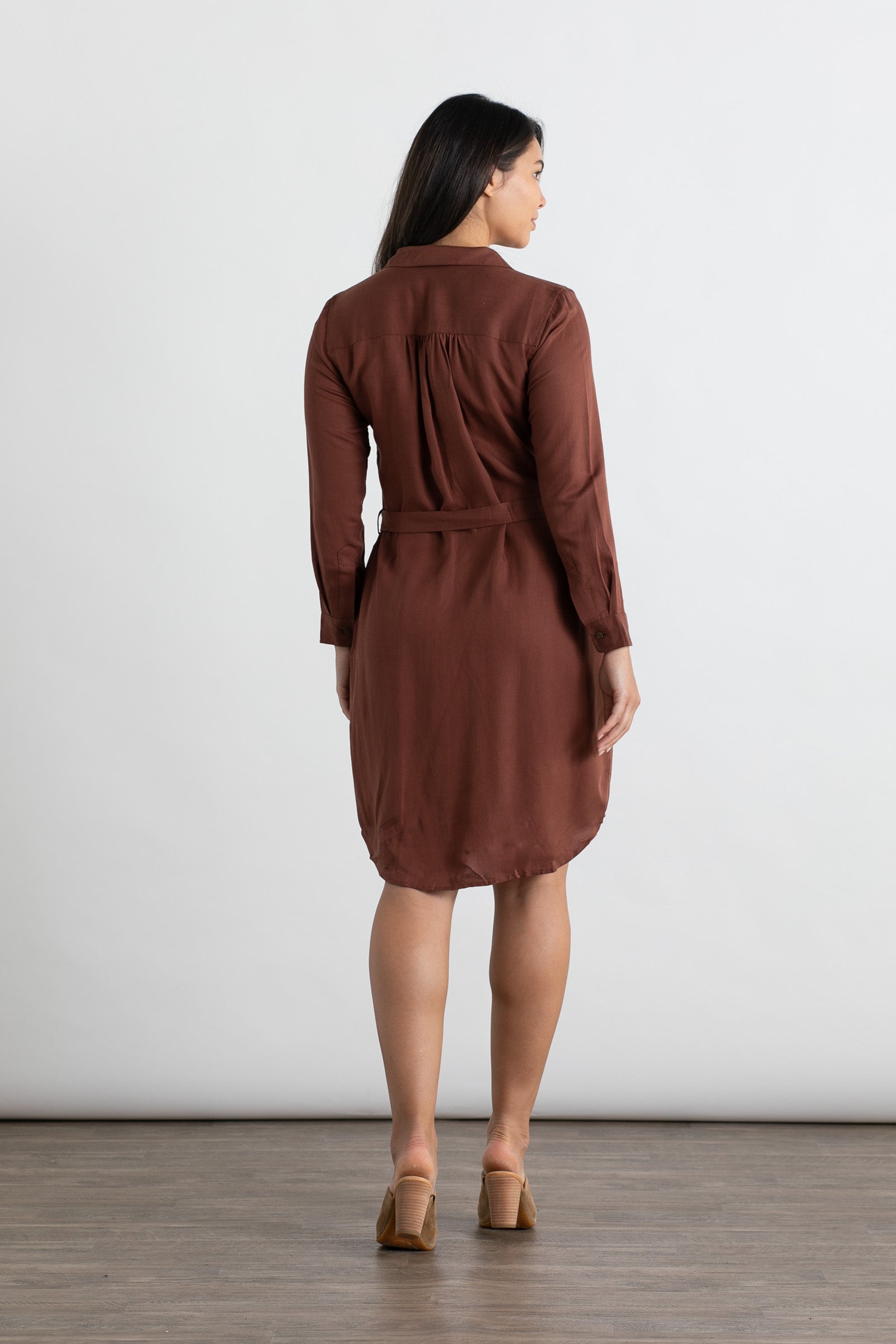 Emery Shirt Dress / Copper