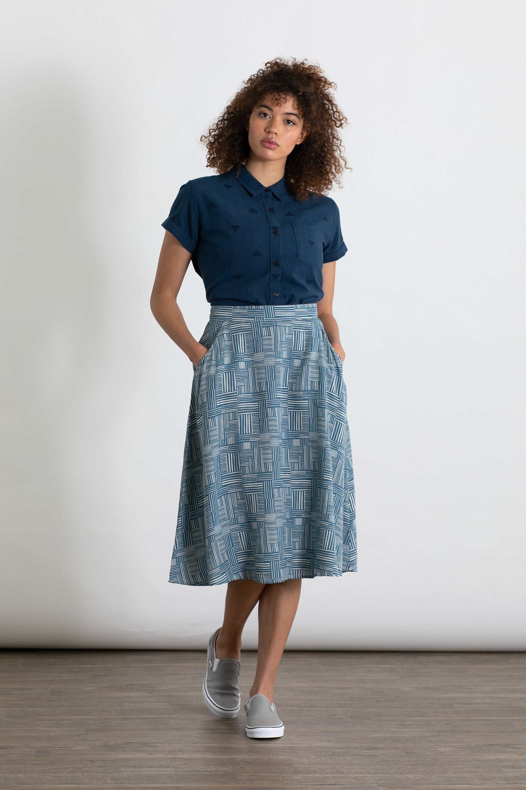 Cara Skirt / Patchwork Print