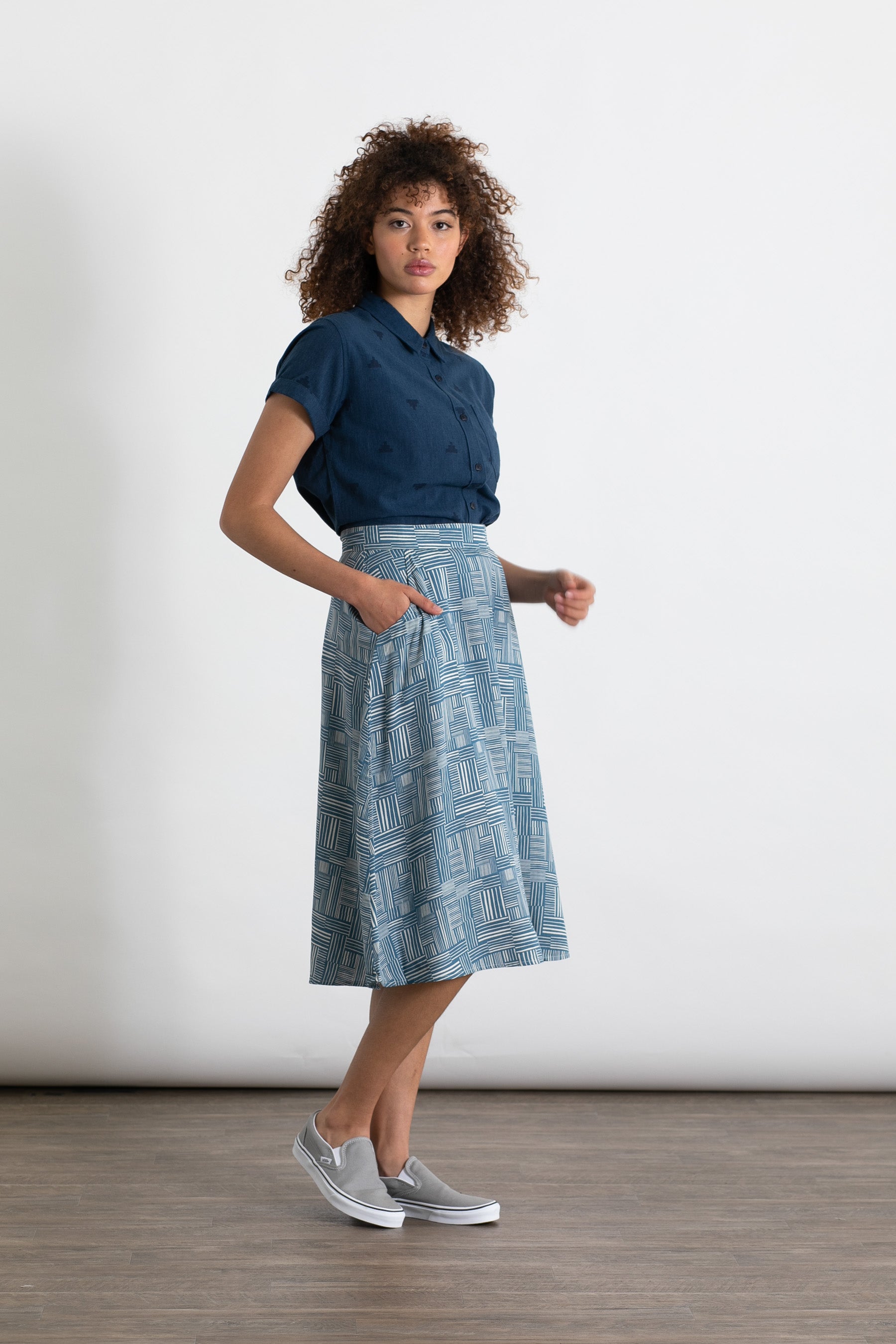 Cara Skirt / Patchwork Print