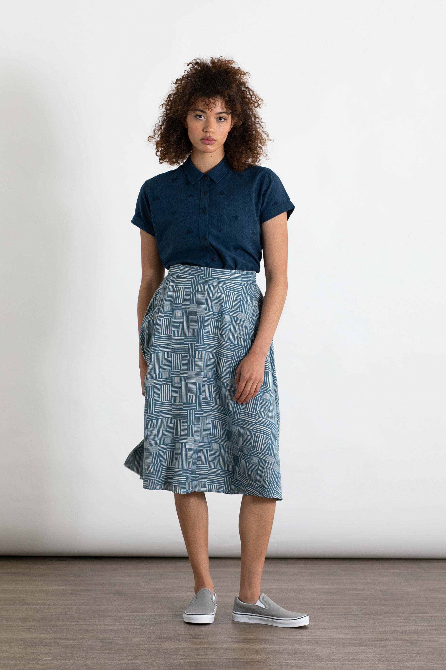 Cara Skirt / Patchwork Print